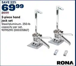 RONA 2-piece hand jack set offer