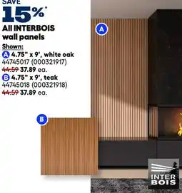 RONA All INTERBOIS wall panels offer