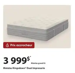 Dormez Vous Matelas Kingsdown Duet Impresario offer
