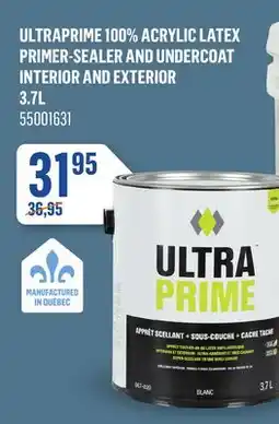 Canac UltraPrime 100% Acrylic Latex Primer-Sealer and Undercoat Interior and Exterior offer