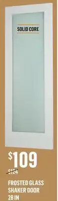 Canac Frosted Glass Shaker Door offer
