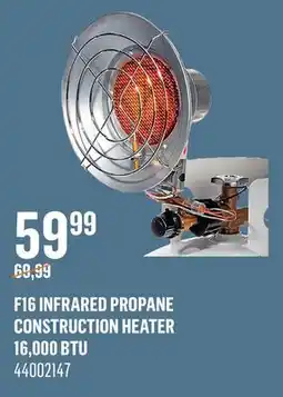 Canac F16 Infrared Propane Construction Heater 16,000BTU offer