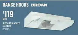 Canac Range Hood offer