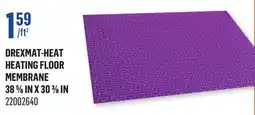 Canac DrexMat-Heat Heating Floor Membrane 38 5/8 in x 30 3/8 in offer