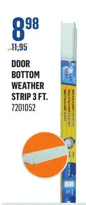 Canac Door Bottom Weather Strip 3 ft offer