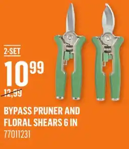 Canac Bypass Pruner and Floral Shears 6in offer