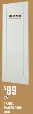 Canac 1-panel Shaker Door offer