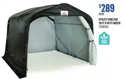 Canac UTILITY SHELTER 10FTX10FT GREEN offer