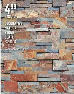Canac Decorative Natural Stone offer