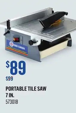 Canac Portable Tile Saw 7 in offer