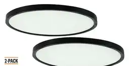 Canac Ultra Thin Black LED Flush Mounts offer