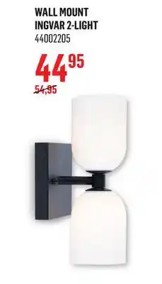 Canac WALL MOUNT INGVAR 2-LIGHT offer