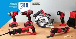 Canac SET OF 64 PIECES 18 V LITHIUM-ION CORDLESS COMBO offer