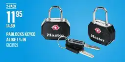 Canac PADLOCKS KEYED ALIKE 1 1⁄4 IN offer