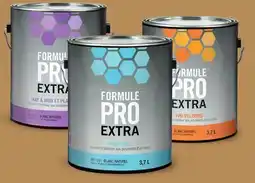 Canac FORMULE PRO EXTRA INTERIOR LATEX PAINT NATURAL WHITE & COLOURS EGGSHELL, PEARL OR FLAT offer