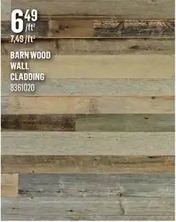 Canac Barn Wood Wall Cladding offer
