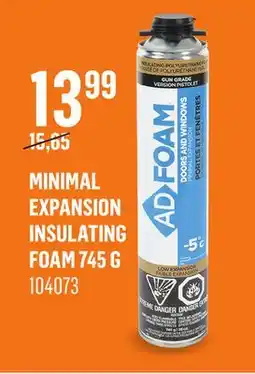 Canac Minimal Expansion Insulating Foam offer