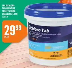 Canac Spa Dichloro Chlorinating Tablets quick dissolving 1.8kg offer