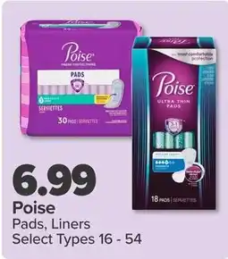 PharmaChoice Poise Pads, Liners offer