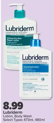PharmaChoice Lubriderm Lotion, Body Wash offer