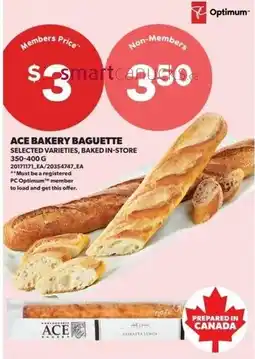 Real Canadian Superstore Ace bakery baguette offer