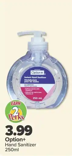 PharmaChoice Option+ Hand Sanitizer offer