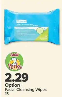 PharmaChoice Option+ Facial Cleansing Wipes offer