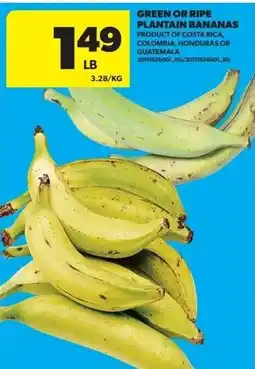 Real Canadian Superstore Plantain bananas offer