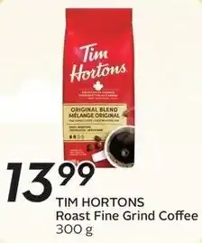 Sobeys Tim Hortons Roast Fine Grind Coffee offer