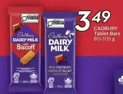 Sobeys Cadbury dairy milk tablet bars offer