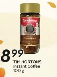 Sobeys Tim Hortons Instant Coffee offer
