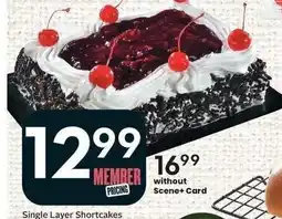 Sobeys Single Layer Shortcakes offer
