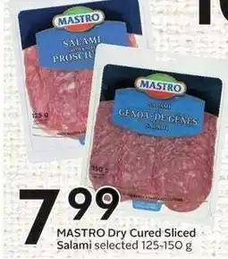 Sobeys Mastro dry cured sliced salami offer