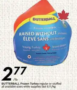 Sobeys Butterball frozen turkey regular or stuffed offer