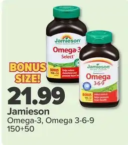 PharmaChoice Jamieson Omega-3, Omega 3-6-9 offer
