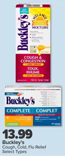 PharmaChoice Buckley's Cough, Cold, Flu Relief offer
