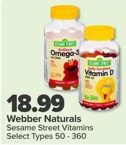 PharmaChoice Webber Naturals Sesame Street Vitamins offer