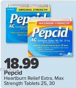 PharmaChoice Pepcid Heartburn Relief Extra, Max Strength Tablets offer
