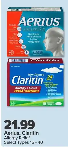 PharmaChoice Aerius Claritin Allergy Relief offer
