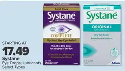 PharmaChoice Systane Eye Drops, Lubricants Select Types offer