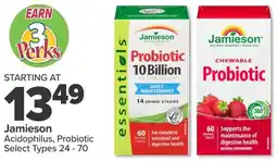 PharmaChoice Jamieson Acidophilus, Probiotic Select Types offer
