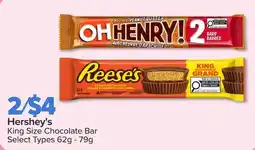 PharmaChoice Hershey's King Size Chocolate Bar offer