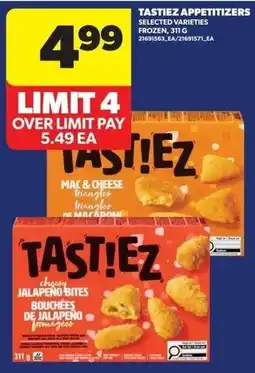 Real Canadian Superstore Tast!ez appetizers offer