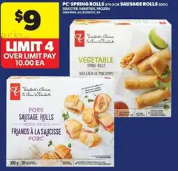Real Canadian Superstore PC vegetable spring rolls offer