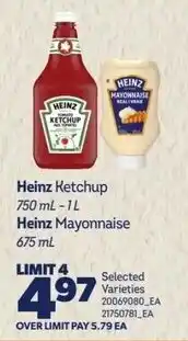 Real Canadian Superstore Heinz Ketchup Heinz Mayonnaise offer