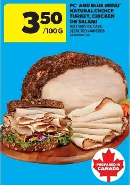 Real Canadian Superstore Natural Choice Turkey, Chicken or Salami offer