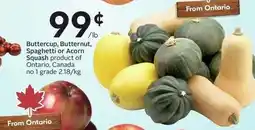Sobeys Buttercup Butternut Spaghetti or Acorn Squash offer