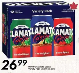 Sobeys Mott's Clamato Caesar Variety Pack offer