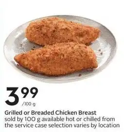 Sobeys Grilled or Breaded Chicken Breast offer