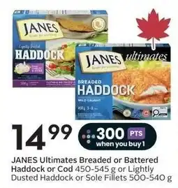 Sobeys Janes ultimates breaded or battered haddock or cod offer